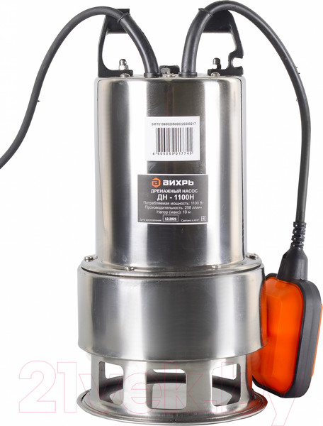 Изображение товара Дренажный насос Вихрь ДН-1100Н (68/2/5)