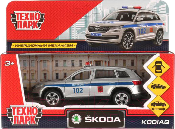Изображение товара Автомобиль игрушечный Технопарк Skoda Kodiaq Полиция / KODIAQ-P