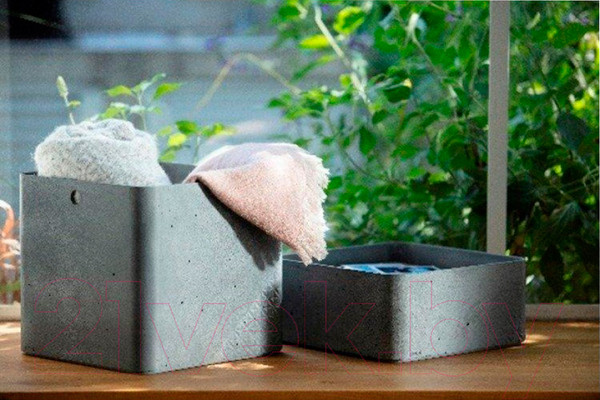 Изображение товара Ящик для хранения Curver L Beton / 243406 (8.5л, серый)