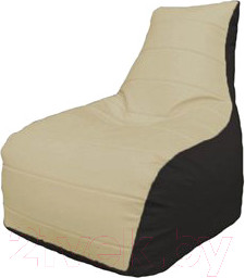 Изображение товара Бескаркасное кресло Flagman Бумеранг Б1.3-37 (светло-бежевый/черный)