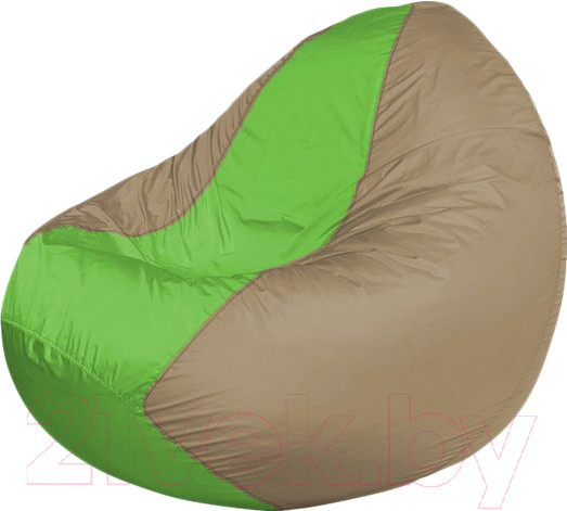 Изображение товара Бескаркасное кресло Flagman Classic К2.1-31 (салатовый/темно-бежевый)