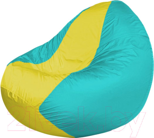 Изображение товара Бескаркасное кресло Flagman Classic К2.1-41 (желтый/бирюзовый)