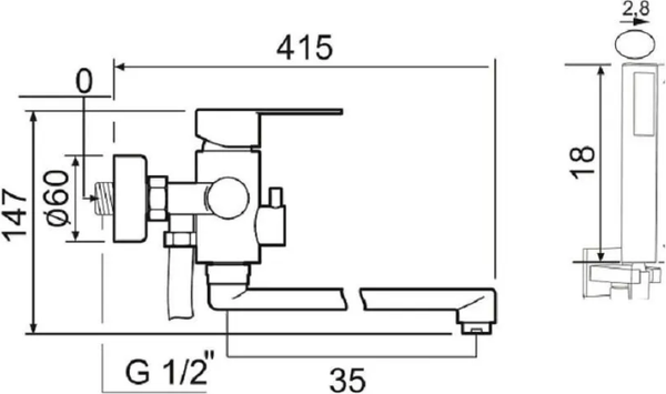Изображение товара Смеситель РМС SUS124-006EP