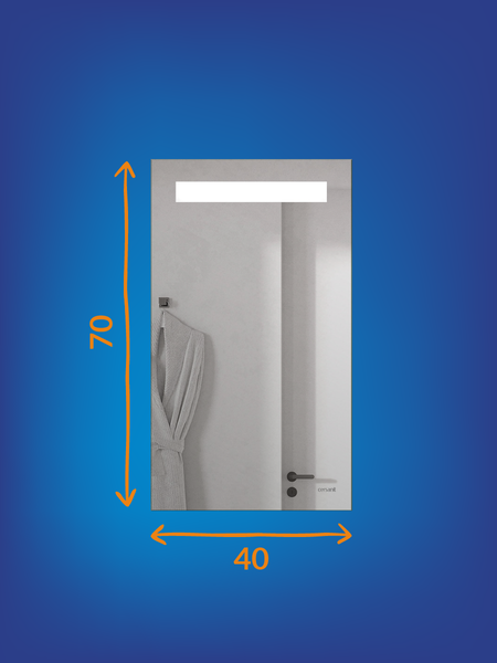 Изображение товара Зеркало Cersanit Led 010 40x70 / KN-LU-LED010-40-b-Os