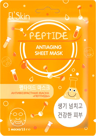 Изображение товара Маска для лица тканевая El Skin Антивозрастная Пептиды (15г)