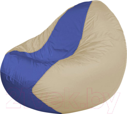 Изображение товара Бескаркасное кресло Flagman Classic К2.1-84 (синий/светло-бежевый)