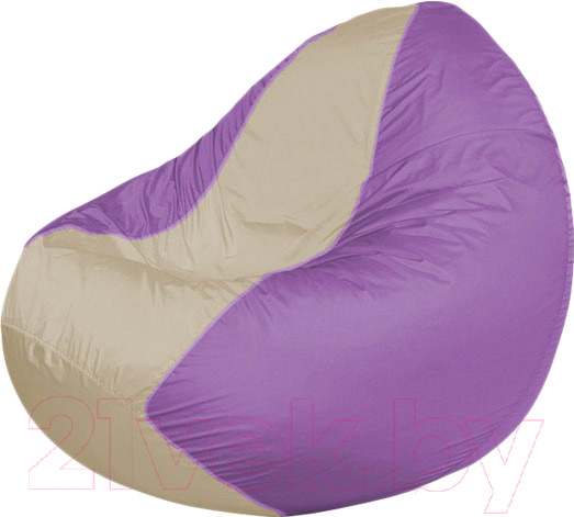 Изображение товара Бескаркасное кресло Flagman Classic К2.1-108 (светло-бежевый/сиреневый)