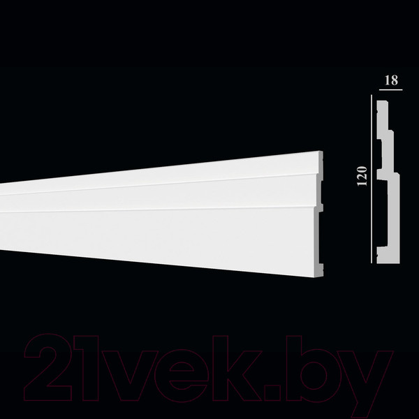 Изображение товара Плинтус Decor-Dizayn DD705 (120x18x2000)