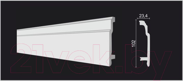 Изображение товара Плинтус Decor-Dizayn DD102 (102x23.4x2000)