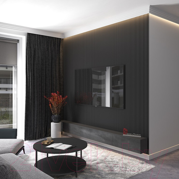 Изображение товара Плинтус потолочный Decor-Dizayn DD508 с отражателем (70x45x2000)