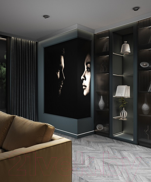 Изображение товара Плинтус потолочный Decor-Dizayn DD512 с отражателем (80x40x2000)