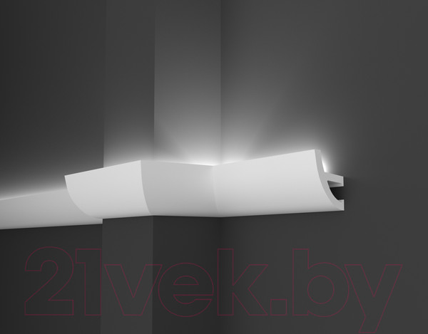 Изображение товара Плинтус потолочный Decor-Dizayn DD510 c отражателем (80x52x2000)