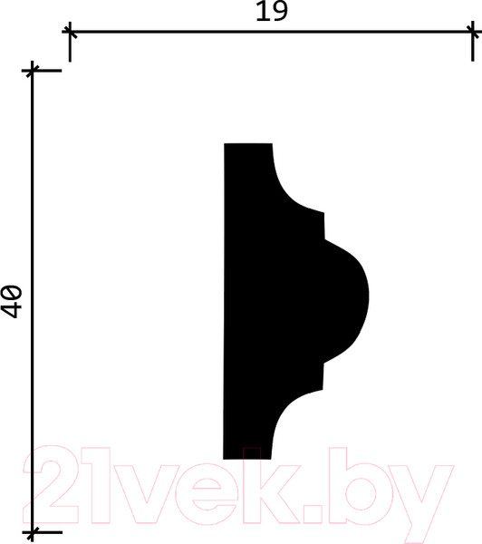 Изображение товара Молдинг Decor-Dizayn C1-DD002 гладкий (157x157x19)