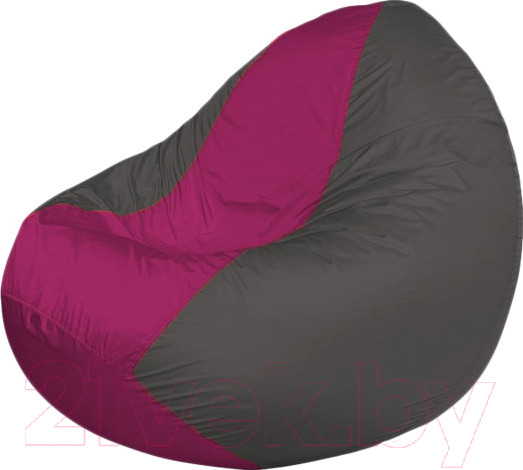 Изображение товара Бескаркасное кресло Flagman Classic К2.1-117 (фуксия/темно-серый)