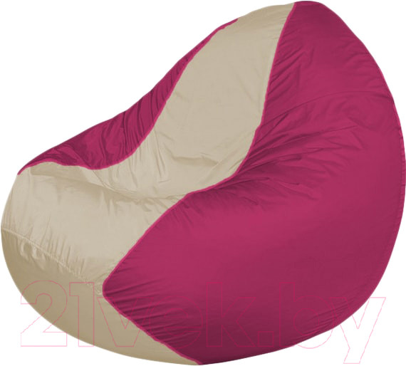 Изображение товара Бескаркасное кресло Flagman Classic К2.1-123 (светло-бежевый/фуксия)