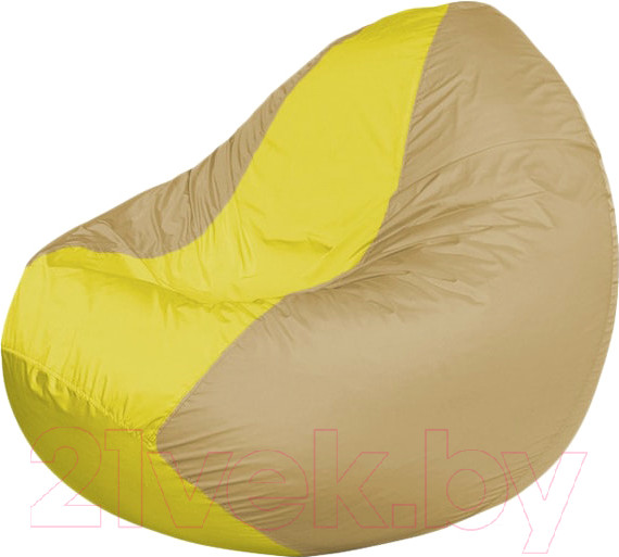 Изображение товара Бескаркасное кресло Flagman Classic К2.1-136 (желтый/темно-бежевый)