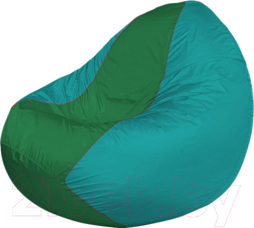 Изображение товара Бескаркасное кресло Flagman Classic К2.1-145 (зеленый/бирюзовый)