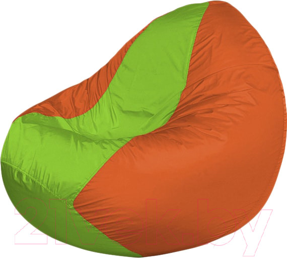 Изображение товара Бескаркасное кресло Flagman Classic К2.1-161 (салатовый/оранжевый)