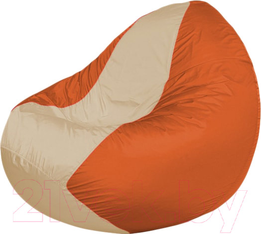 Изображение товара Бескаркасное кресло Flagman Classic К2.1-162 (темно-бежевый/оранжевый)
