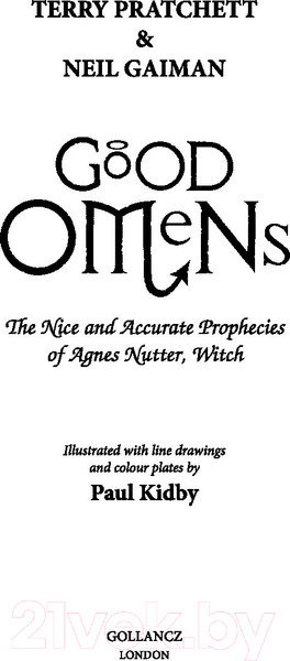 Изображение товара Книга Эксмо Благие знамения (Гейман Н., Пратчетт Т.)