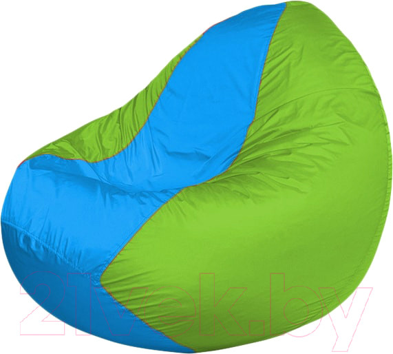 Изображение товара Бескаркасное кресло Flagman Classic К2.1-175 (голубой/салатовый)