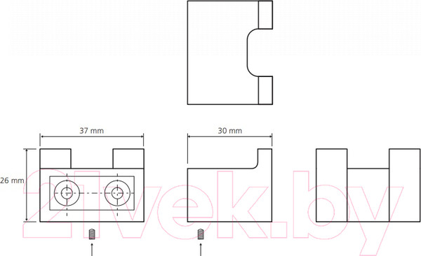 Изображение товара Крючок для ванной Bemeta Nero 135006230 (черный)