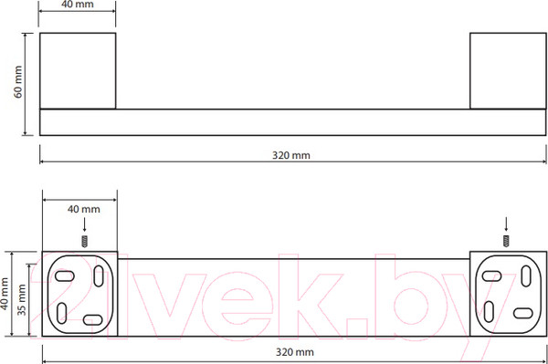 Изображение товара Поручень Bemeta Nero 135507670 (черный)