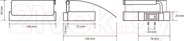 Изображение товара Держатель для туалетной бумаги Bemeta Solo 139112012