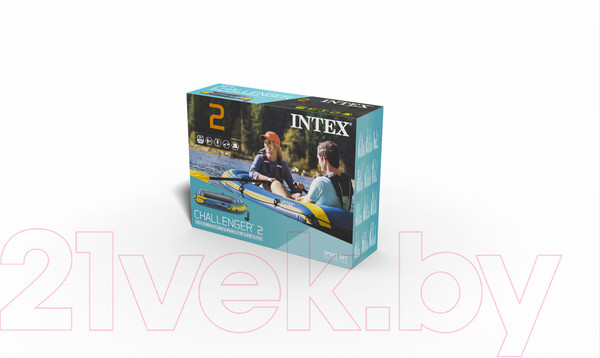 Изображение товара Надувная лодка Intex Challenger-2 Set / 68367NP