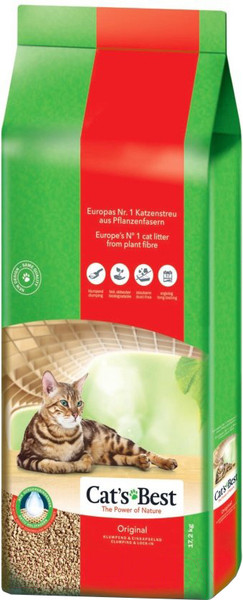 Изображение товара Наполнитель для туалета Cat's Best Original (40л/17.2кг)
