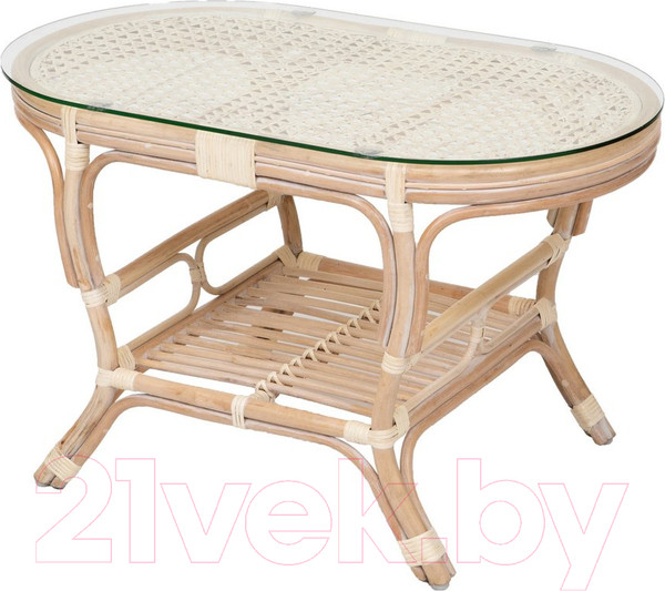 Изображение товара Стол садовый Мир Ротанга 02/15А-OV (белый)