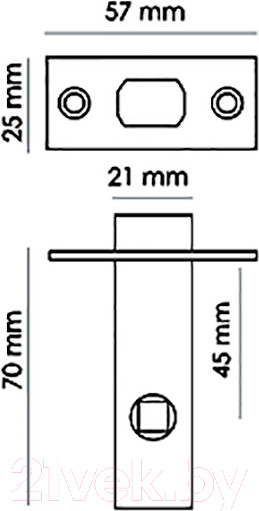 Изображение товара Защелка врезная Morelli L6-45 BN