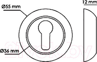 Изображение товара Накладка на цилиндр Morelli MH-KH SN/BN