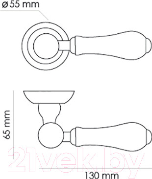 Изображение товара Ручка дверная Morelli MH-42-CLASSIC OMS/GR