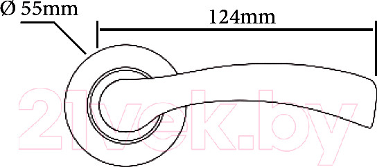Изображение товара Ручка дверная Rucetti RAP 19 AB