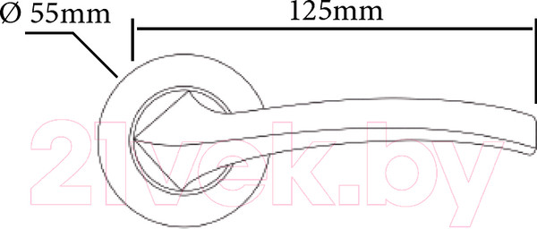 Изображение товара Ручка дверная Rucetti RAP 20 AB