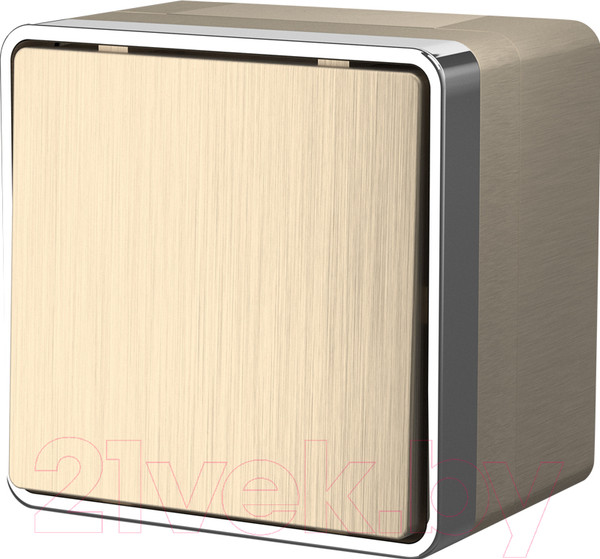 Изображение товара Выключатель Werkel Gallant WL15-01-02 / a041413 (шампань рифленый)