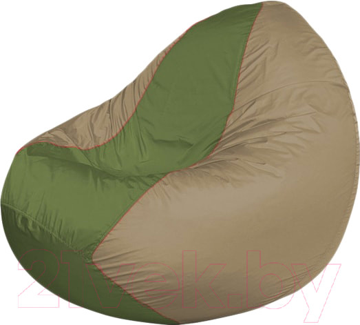 Изображение товара Бескаркасное кресло Flagman Classic К2.1-214 (оливковый/темно-бежевый)