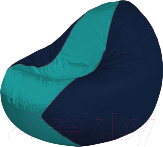 Изображение товара Бескаркасное кресло Flagman Classic К2.1-228 (бирюзовый/темно-синий)