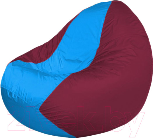 Изображение товара Бескаркасное кресло Flagman Classic К2.1-247 (голубой/бордовый)