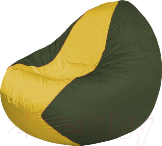 Изображение товара Бескаркасное кресло Flagman Classic К2.1-218 (желтый/темно-оливковый)