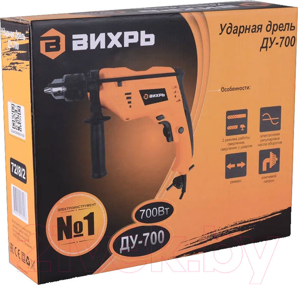 Изображение товара Дрель Вихрь ДУ-700 (72/8/2)