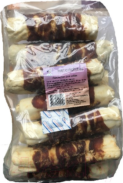 Изображение товара Лакомство для собак O'dog Рулет с уткой (10шт, 60г)