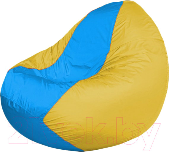 Изображение товара Бескаркасное кресло Flagman Classic К2.1-256 (голубой/желтый)