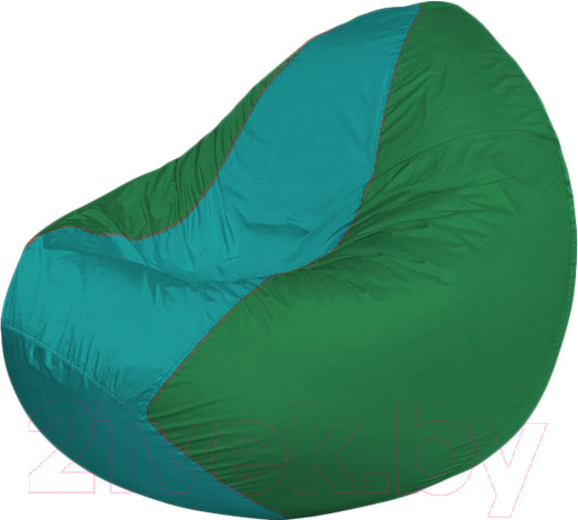 Изображение товара Бескаркасное кресло Flagman Classic К2.1-263 (бирюзовый/зеленый)