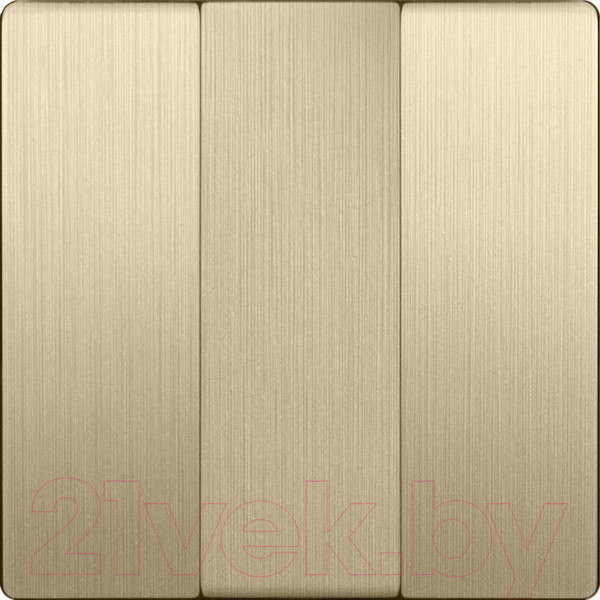 Изображение товара Клавиша для выключателя Werkel WL10-SW-3G-CP / a037015 (шампань рифленый)