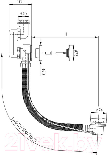 Изображение товара Сифон Slezak RAV MD0471-80N