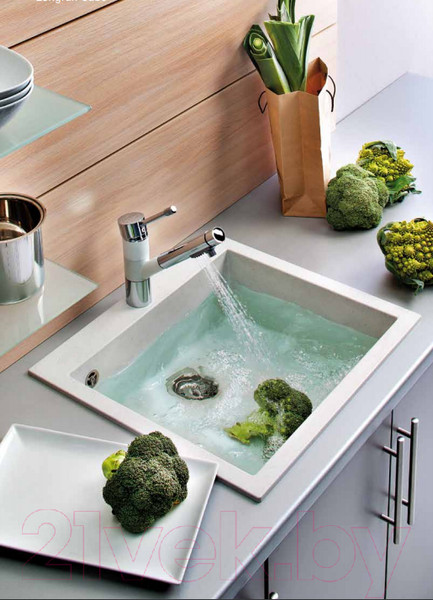 Изображение товара Мойка кухонная Longran Cube CUG410.500 (оникс)