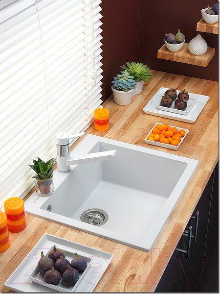Изображение товара Мойка кухонная Longran Cube CUG410.500 (оникс)