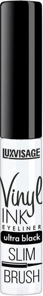 Изображение товара Подводка для глаз жидкая LUXVISAGE Vinyl Ink Ultra Black (4г)